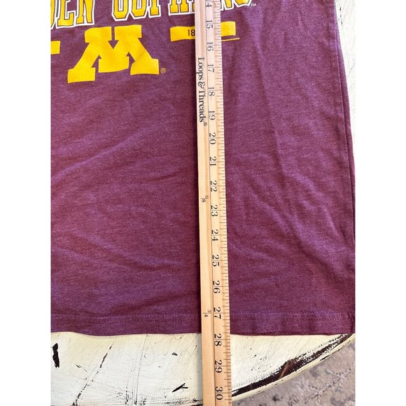 Minnesota Golden Gophers Maroon Graphic T-Shirt 4th And 1 Size L - Picture 7 of 7